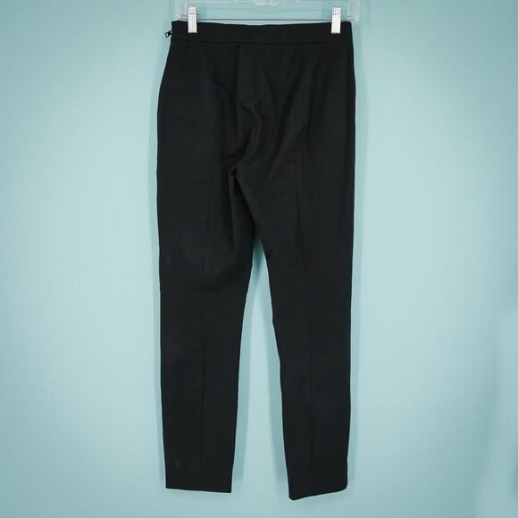 Everlane Size 4 Black Side Zip Elastic Waist Tapered Skinny Leg Cropped Pants - Picture 2 of 6